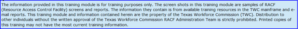 Disclaimer in a blue box.